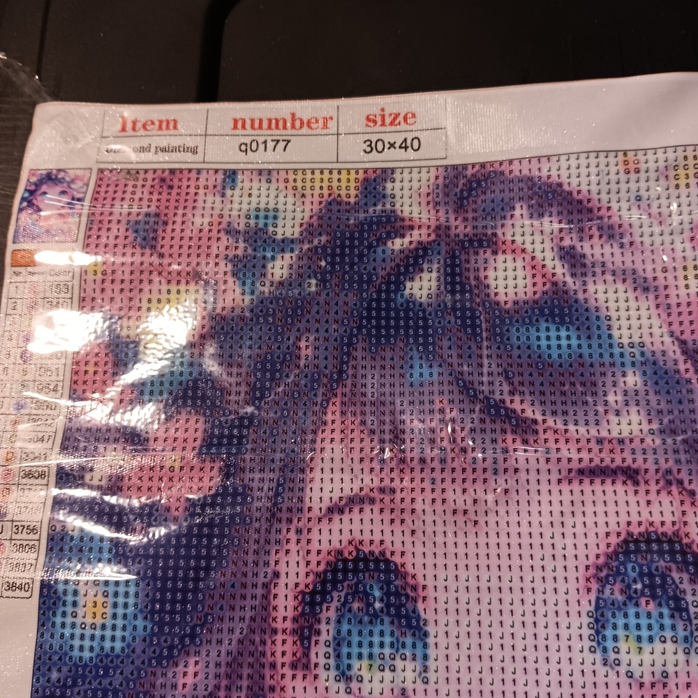 Colorful Anime Girl Diamond Art Painting Kit 30x40 - Picture 2 of 5
